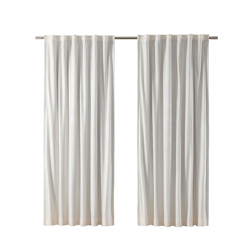Better Homes & Gardens Velvet Rod Pocket Blackout Curtain Panel, 52" x 84", Velvet Total Blackout Curtain