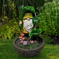 Angelo Décor fontaine gnome saupoudrée d'été