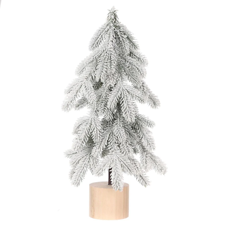 HOLIDAY TIME 18IN SNOW POTTED TREE, SNOW POTTED TREE