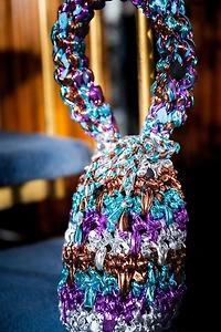 Fil Lion Brand Haute Stitches Faux Leather Disco Fil #6 Super Bulky 120g/ 36m, 1-CT