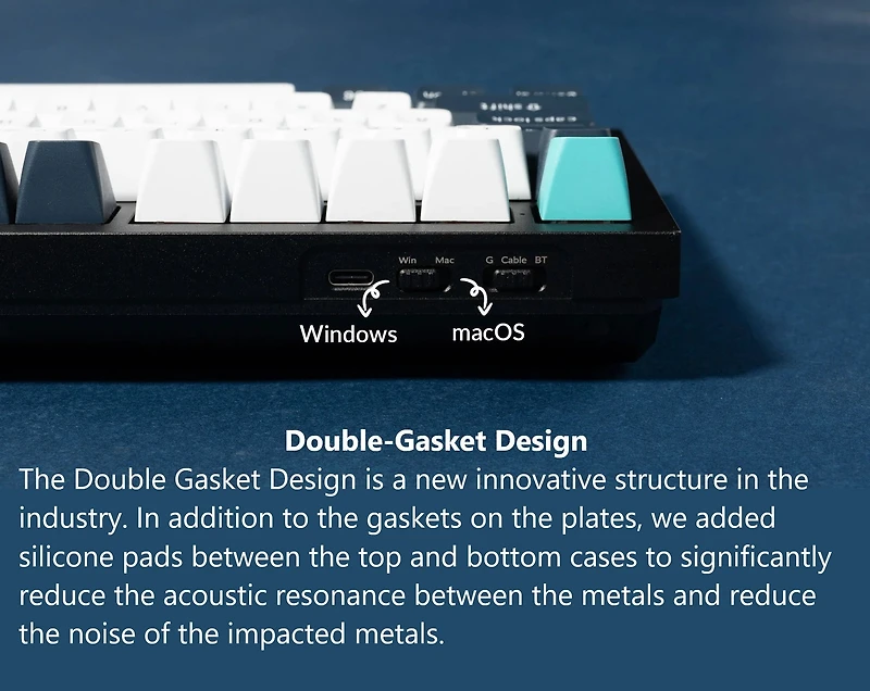 Keychron Q6 Max Clavier mécanique sans fil RVB remplaçable à chaud interrupteur rouges cadre en aluminium avec interrupteur disposition Pleine Taill Blanc Q6M-P1