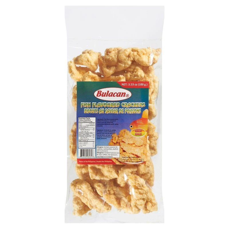 Craquelins de poisson Bulacan 100 g par paquet Bulacan Biscuits au Saveur de Poissons