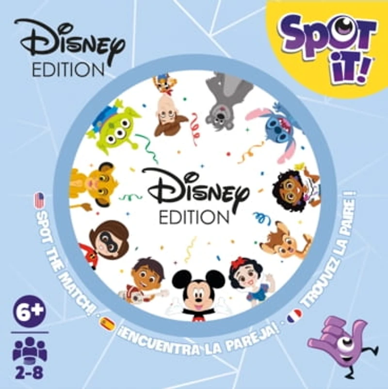 Asmodee - Zygomatic - Spot It! - Disney - Jeu pour enfants - Jeu Familial Amusant - De 2 à 8 joueurs - Dès 6 ans - Multilingue Spot It! - Disney