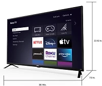 RCA 43" Roku Smart TV, RTR4361-CA