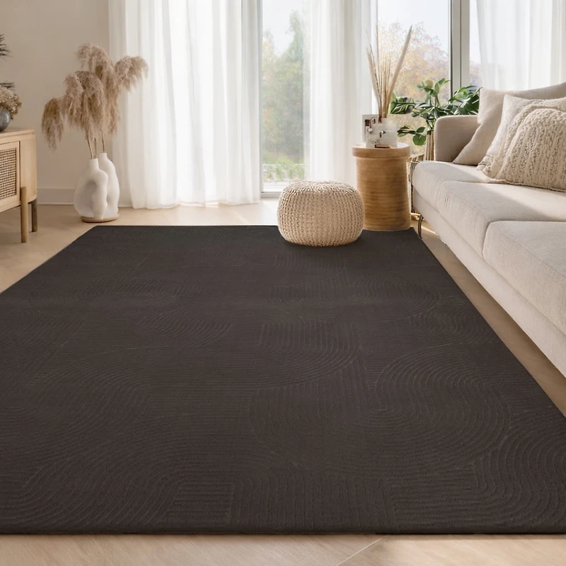 Tapis Elion Lavable A la Machine Contemporain/Moderne pour Salon, Chambre, Salle Manger, Entrée, Couloir et Plus Encore.