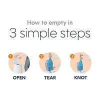 Diaper Genie Essence Diaper Pail, White, Odour-Locking Clamps, 9 Easy Roll bags / holds up to 423 diapers