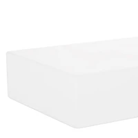 Kiera Grace Set of Three Classic Wooden Maine Floating Wall Shelves, 12"L, White