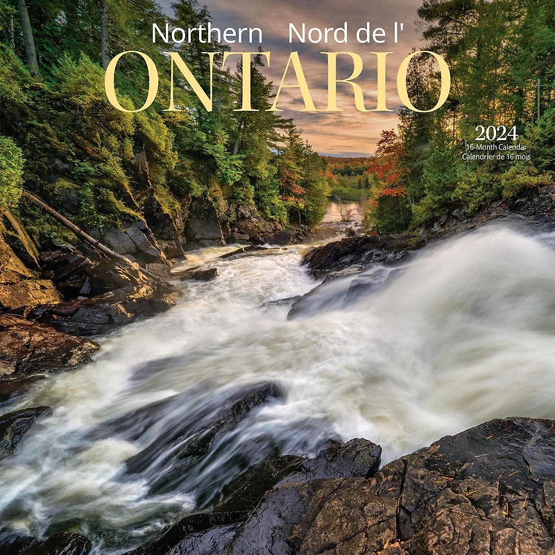 Wyman Publishing Le Nord de l'Ontario 2024 30.48x60.96 CM Mur Carré Calendrier, 9781525611575