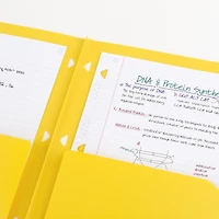 Classeur à deux pochettes Five Star Clearview jaune