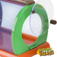 Nature Bound Toys Critter Cage Bug Catcher and Habitat Kit, Insect Netting, and Activity Booklet, Green, for Kids, 8.5" x 5.75" x 8", Indoor and Outdoor Use