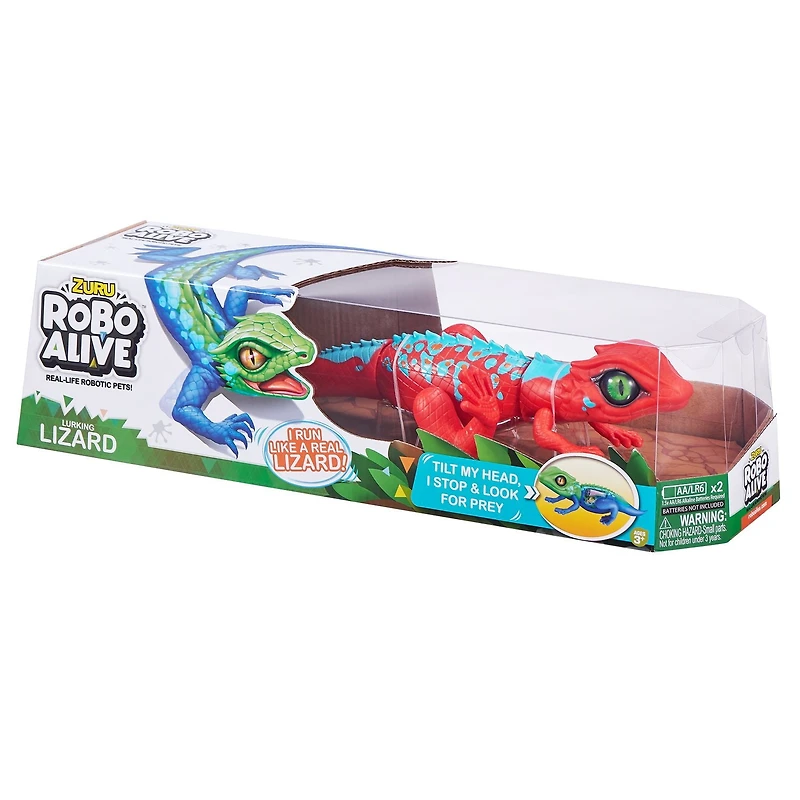 Jouet robotique à piles Lizard Lurking Robo Alive de ZURU