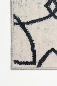 Tapis Lavable ECARPET Floral pour Chambre, Salon, Chambre d'Enfant, Couloir