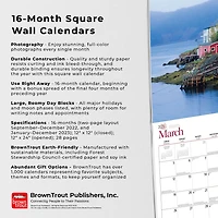 Newfoundland & Labrador | 2023 12x24 Inch Square Wall Calendar