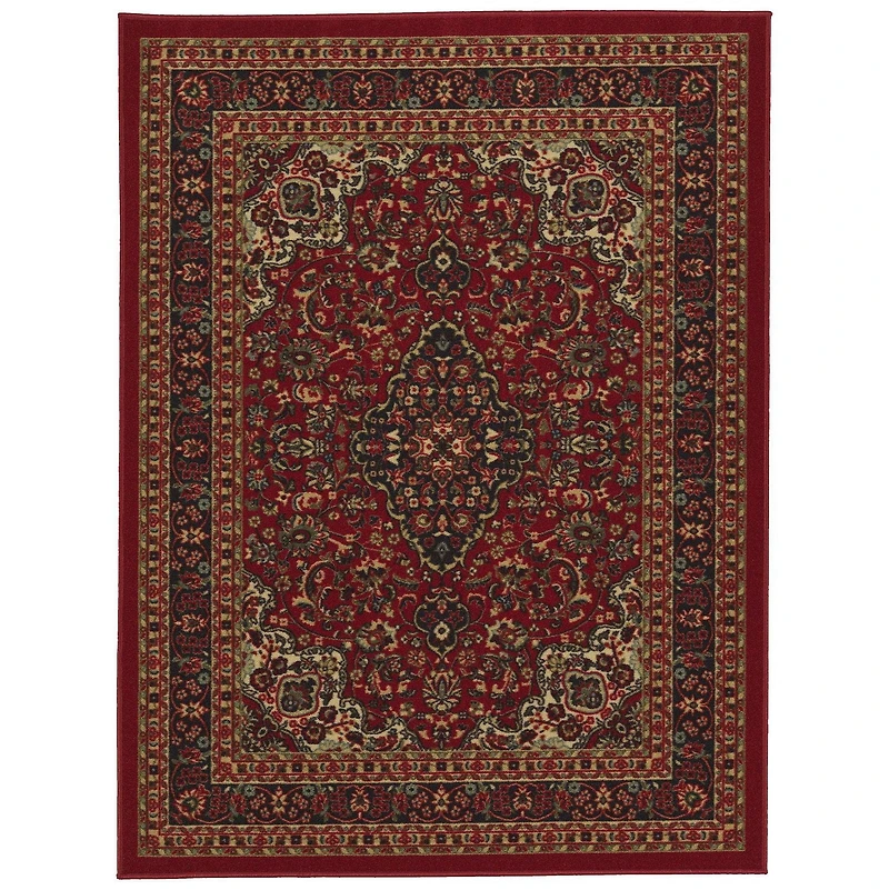 Tapis à motif persan à sous-couche en caoutchouc de la collection Ottohome
