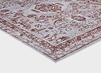 Rug Ease Abril Mink and Terracotta Area Rug