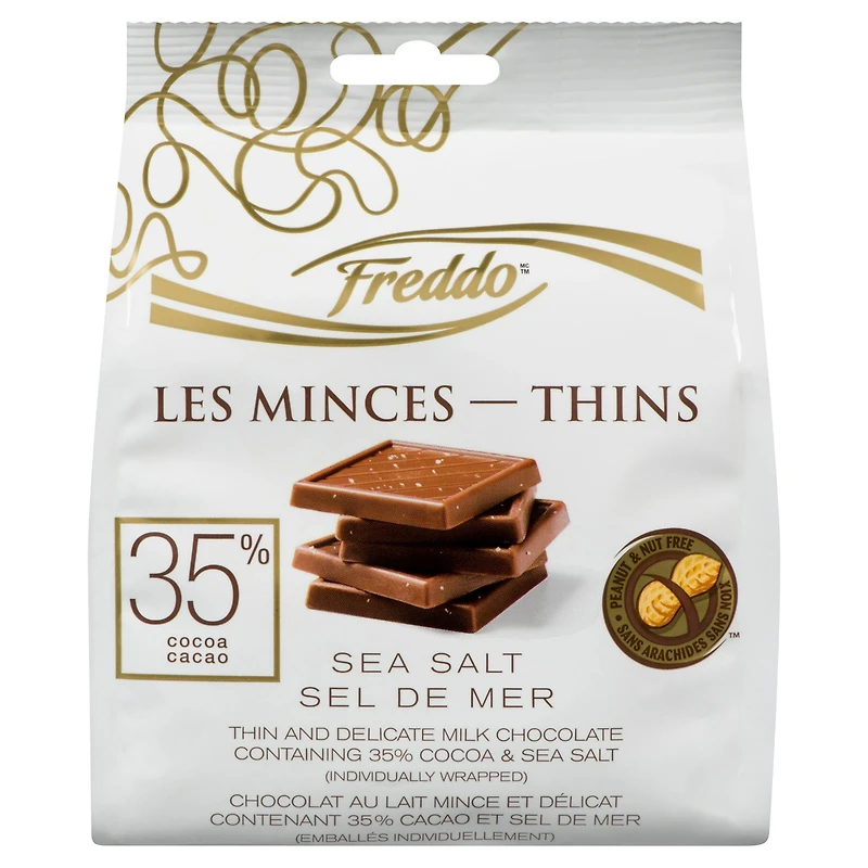 Freddo Thins Milk Chocolate and Sea Salt