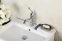 American Imaginations -in. W CSA Oval Bathroom Undermount Sink Set In White - Chrome Hardware