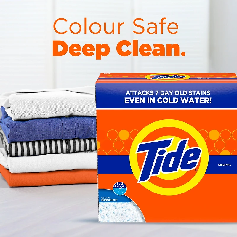 Tide Powder Laundry Detergent, Original Scent, 44 Loads, 1.4 kg, TIDE PWD HEC OS44LD