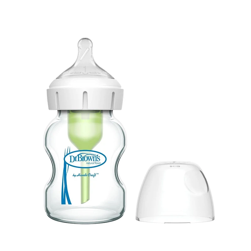 Biberon en verre Col large de Dr. Brown's Options+ 150 ml