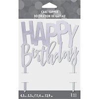 Cake Top HBD Slv Acr