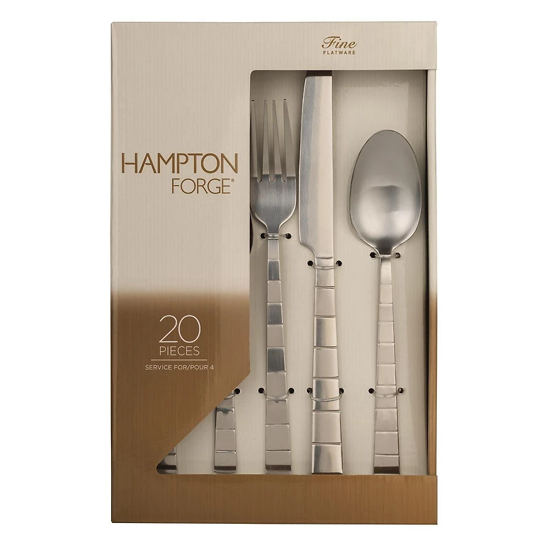 Hampton Forge Fredrick Frosted Flatware Set