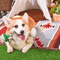 Hugsmart Toast and Egg Dog Rope and Tug Toy