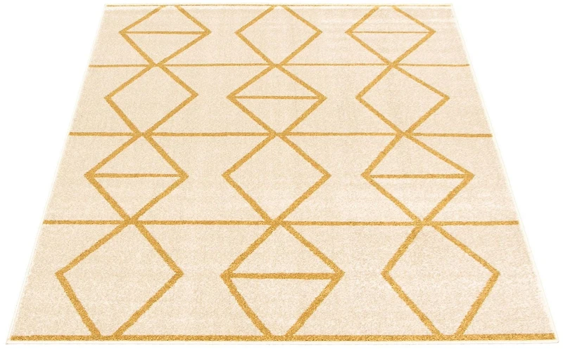 Tapis d'Interieur ECARPET Géométrique pour Salon et Chambre à Coucher Collection Ana