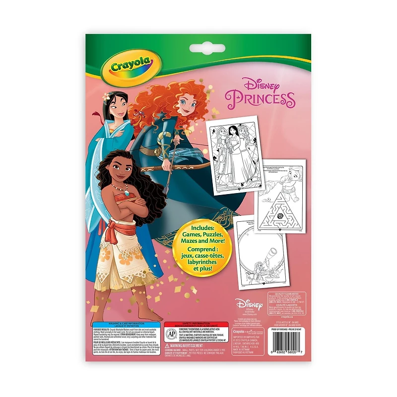 Crayola Colouring & Activity Book, Disney Princess, 32 colouring pages.