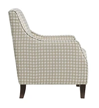 Topline Home Furnishings Accent Chair, Houndstooth Pattern