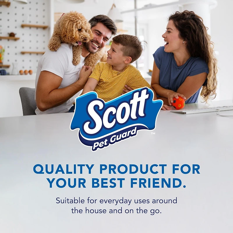 Tapis de propreté pour chiens Scott Pet Guard - Tapis d’entraînement pour grands et très grands chiens - Contrôle absorbant des odeurs jusqu’à 12 heures - Tapis de propreté facilement jetables pour ch