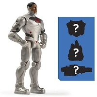 DC Comics, Figurine articulée CYBORG de 10 cm avec 3 accessoires mystère, Adventure 2