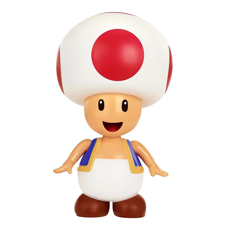 Figurine Crapaud rouge du Monde de Nintendo de 4 po