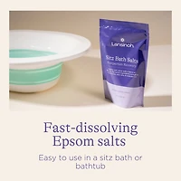 Lansinoh Sitz Bath Salts, Epsom Salt Bath Soak, 10 Oz, A Postpartum Essentials for Self Care, Soothing Lavender Oil, Frankincense and Aloe Vera, Organic nipple soothing balm