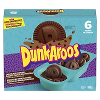 Dunkaroos Biscuits À la Vanille avec Glaçage au Chocolat, Collation pour Enfants, 28 g, 6 Plateaux 168g