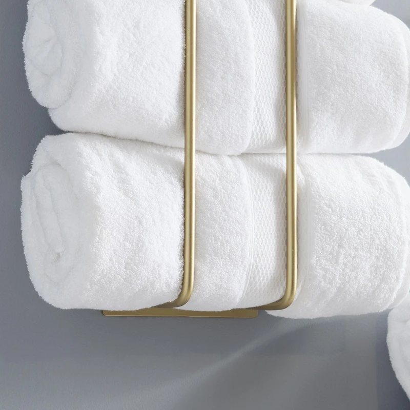 Cody Metal Towel Rack, Gold (2 Pack)