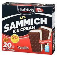 Chapman's Li'l Sammich Vanilla Ice Cream in a Box, 20 x 60mL