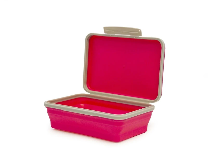 It's Academic Flexi Storage Box, Pink/Gray