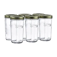 Kilner Pots Mason en verre à ouverture large avec couvercles scellés, 500ml