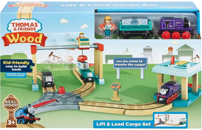 Thomas et ses Amis Bois Coffret Levage et Chargement de Cargaison