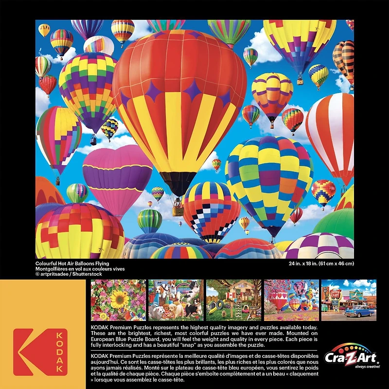 Kodak 550 piece puzzle - Hot Air Balloons, Kodak Prem 550PC Puzzle