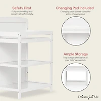 Rêve sur Moi Anna 4 en 1 Pleine Taille Lit et Table à Langer Combo, Modèle #678