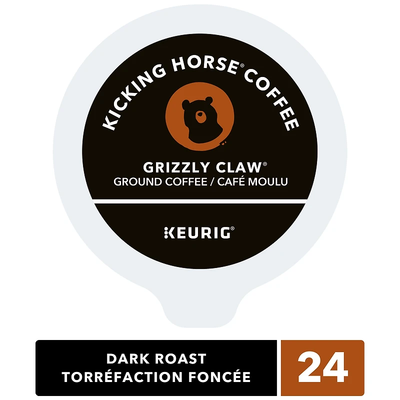 Kicking Horse Grizzly Claw, Dark Roast, K-Cup Coffee Pods
