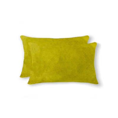 TORINO COWHIDE PILLOW 12"X20" 2-PACK