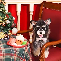 Jouet interactif pour chien Hugsmart Christmas Dinner - Renifle et couine, pour petits et moyens chiens
