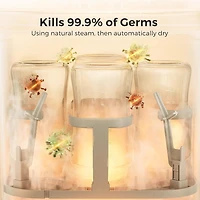 Lave-biberons, stérilise et sèche-biberons Momcozy KleanPal Pro - Machine de nettoyage tout-en-un pour les biberons, les pièces de pompe et les articles essentiels pour bébé - Gain de temps et entreti