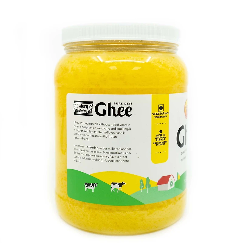 Verka Pure Desi Ghee, 3.5lbs, Rich in Aroma and Flavor
