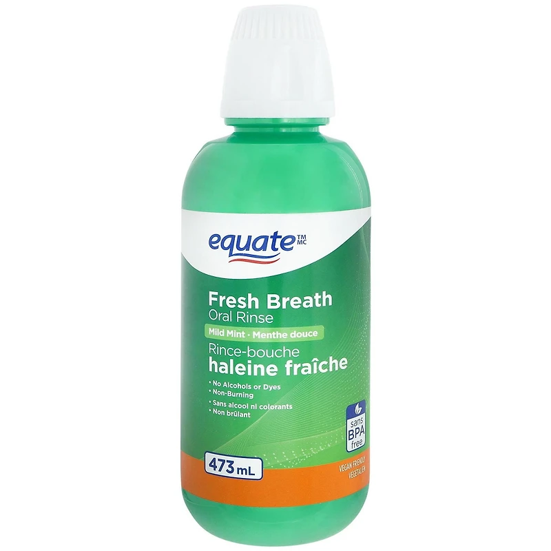 Rince-bouche haleine fraîche Menthe douce Equate 473 ml
