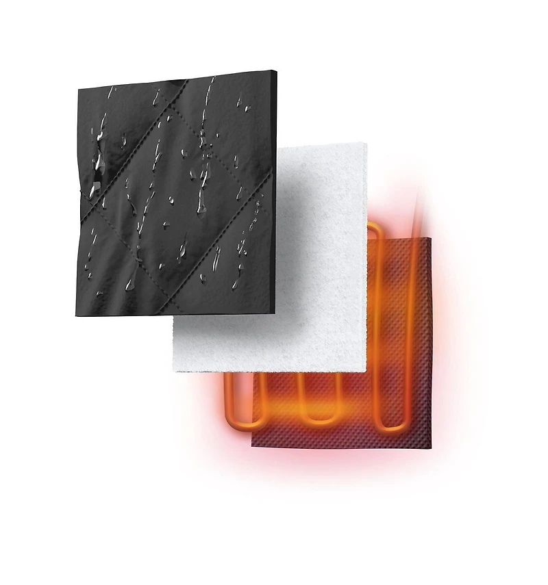 HART Ensemble de veste chauffante pour homme de 20 volts pour travaux moyens avec batterie, noire, M-XL