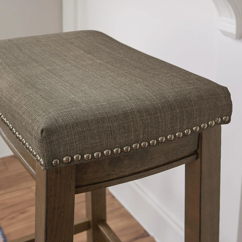 Warren Rustic Backless Barstool