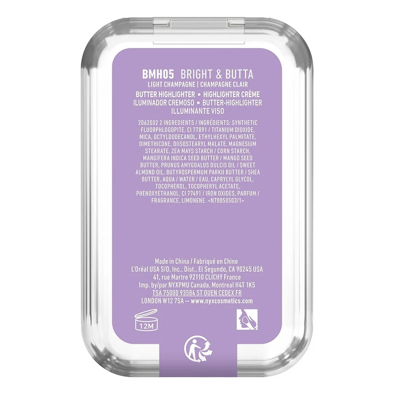 NYX Professional Makeup Buttermelt Highlighter, Powder Highlighter & Bronzer